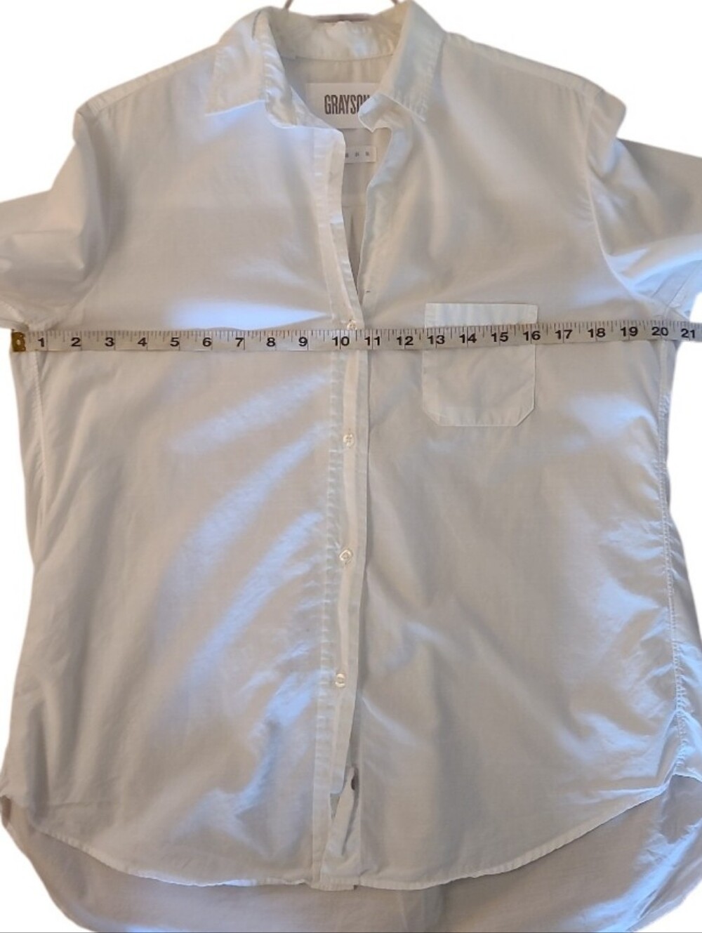 Grayson By Frank &Eileen The Hero 100% Cotton Button Down Top White - Picture 14 of 16